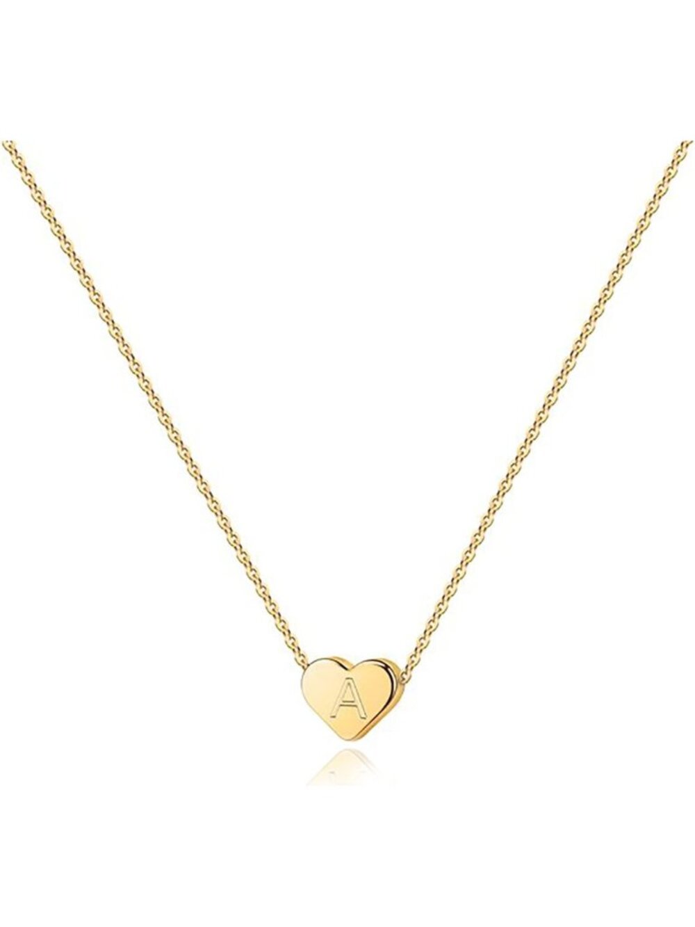 Dainty 14K Gold Plated Tiny Heart Necklace | Adjustable Personalized Choker for